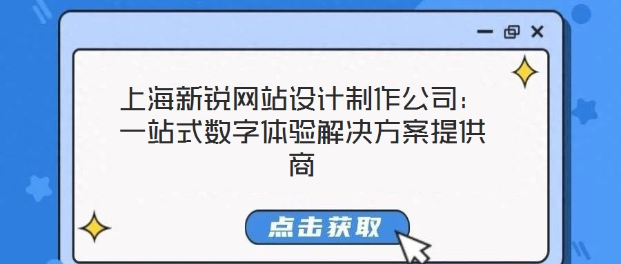 上海新銳網站設計制作公司：一站式數(shù)字體驗解決方案提供商
