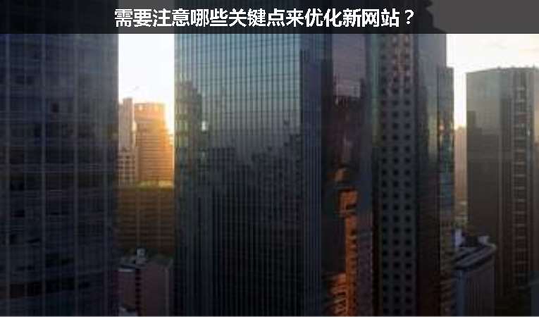 需要注意哪些關(guān)鍵點(diǎn)來優(yōu)化新網(wǎng)站？